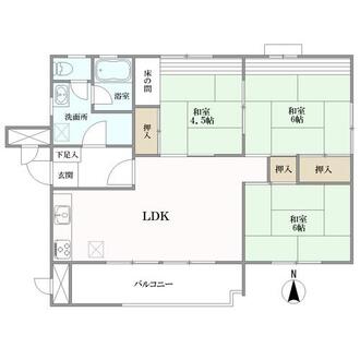 有松グリーンハイツの間取図