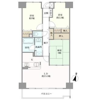 グランドシティダイアパレス吹田の間取図