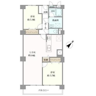 千里スカイハイツの間取図