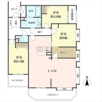 ギャラリーコート大泉学園ヒルズの間取図