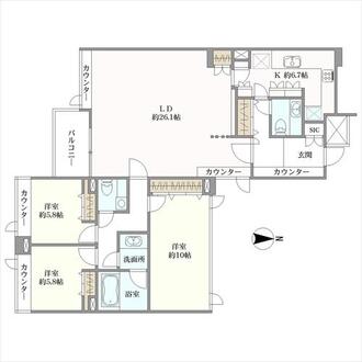 パークステージ豊玉南の間取図