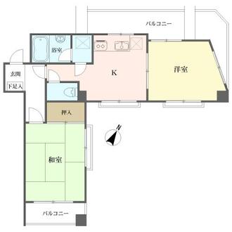 サカエ代田橋マンションの間取図