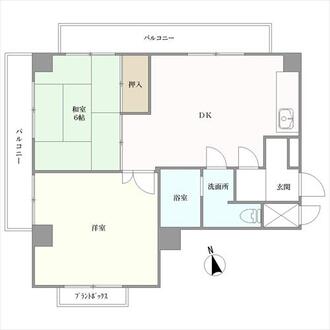 国際パレス大久保　の間取図