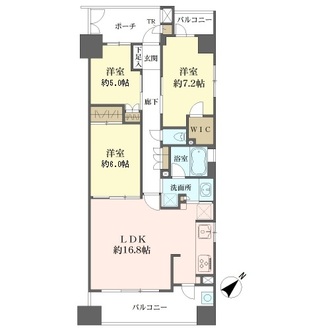 リオンローレ堺・宿院の間取図