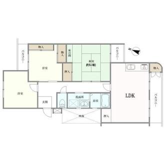 新檜尾台第３次住宅の間取図