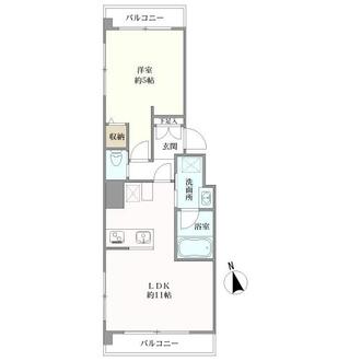 光輪世田谷マンションの間取図