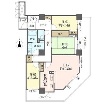 ビュータワー住吉館の間取図