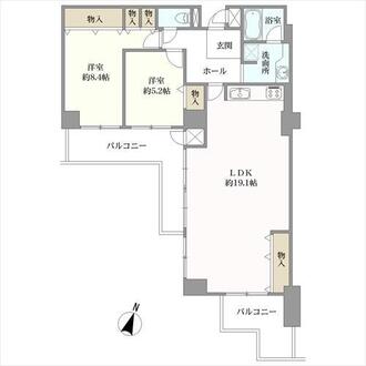 フローラハイツ岡本の間取図