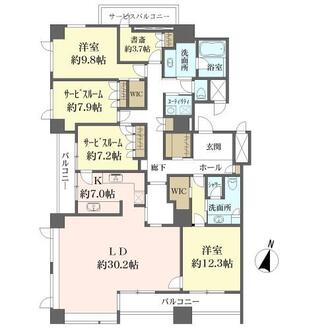 パレスビュー四番町の間取図