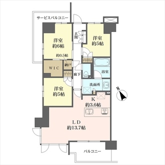 プレシス幕張本郷の間取図