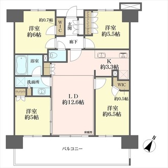 プレミアムレジデンス千葉県立美術館前の間取図