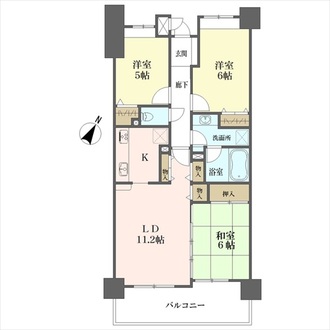 ダイアパレス京葉蘇我Ｖの間取図