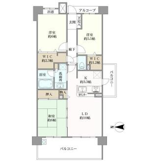 デュオヒルズ津田沼の間取図