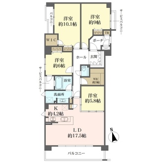 ルモンヒルズ豊中刀根山の間取図