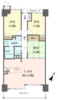 レジオン大阪城公園の間取図