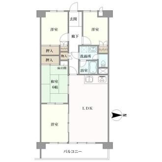 上野ハイツの間取図