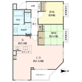 コンファーレ一橋学園の間取図