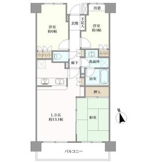 藤和ライブタウン梶ケ谷の間取図
