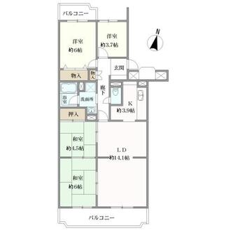 サンハイツ高槻の間取図