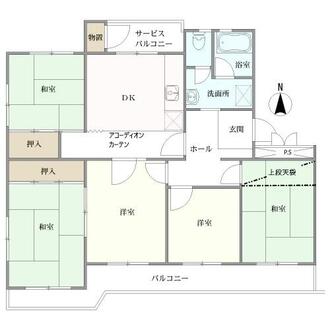 高槻塚原台ハイツの間取図