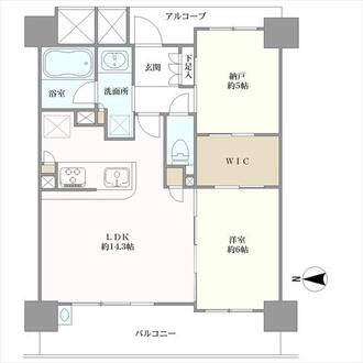 シエリア高槻松原町の間取図