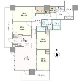 シティタワー金町の間取図
