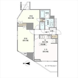 グローベルザ・ステーション三ノ輪の間取図