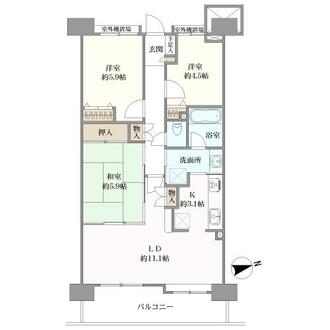 新松戸ガーデニアの間取図