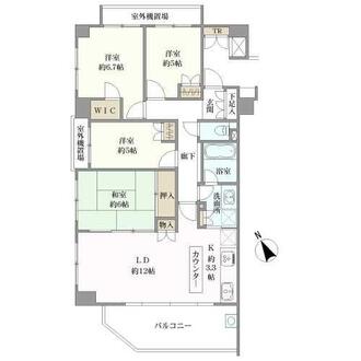 コンフィール武蔵浦和の間取図