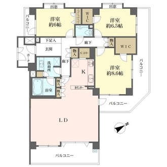 リステージ三ツ池公園の間取図