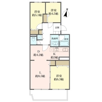 フアミール戸塚の間取図