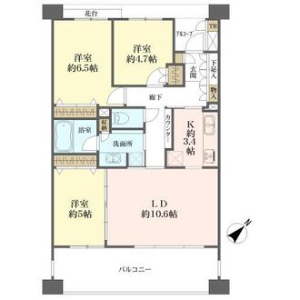 グレーシアコート横濱元町の間取図