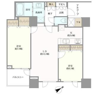 磯子プリンスハイツの間取図