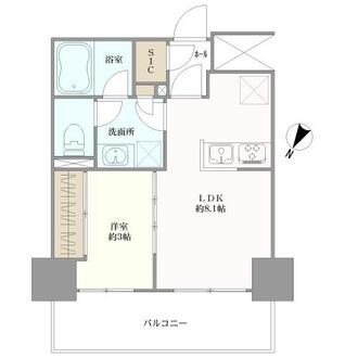 シエリア横浜阪東橋の間取図