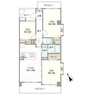 中山ダイヤモンドマンションの間取図