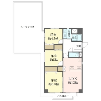 パラッシオ萱島の間取図