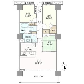 メガシティタワーズＴＨＥ　ＥＡＳＴの間取図