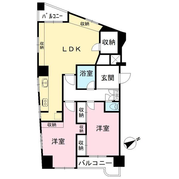 マンションヴィップ上池袋の間取図