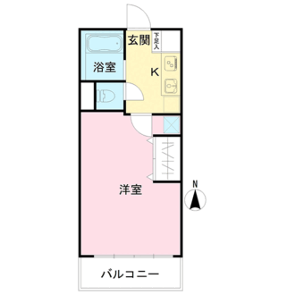 日吉第七コーポA棟の間取図