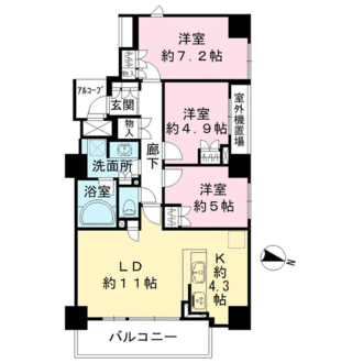 テラス大宮大門町の間取図