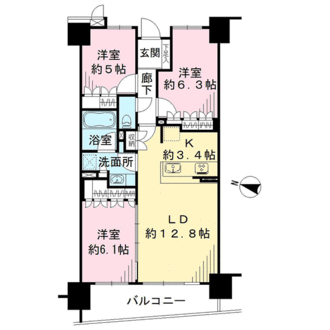サーパス常盤平公園通りの間取図