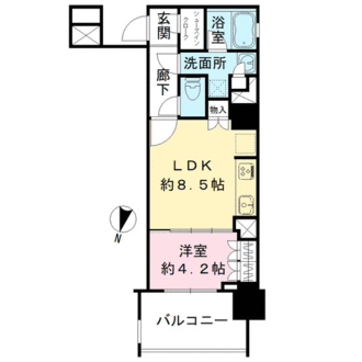 オープンレジデンシア　THE　MID　FORTの間取図