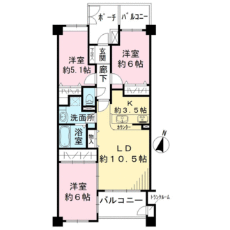 ネオステージ大宮の間取図