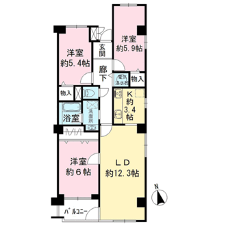 ファミール曽根の間取図