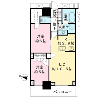 アルファグランデ千桜タワーの間取図