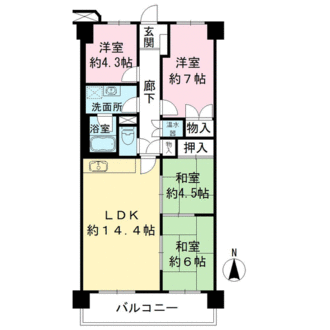 グランドメゾン新伊丹の間取図