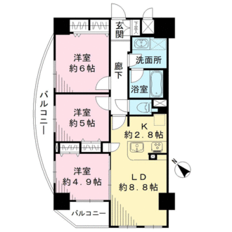 アルシオン新小岩の間取図