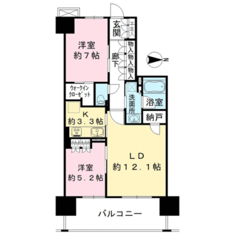 レーベン名古屋松重町GRANDAUBEの間取図