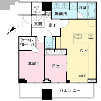 ブランズ四番町の間取図