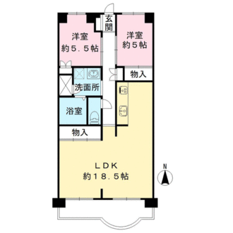 檀渓アイリスの間取図